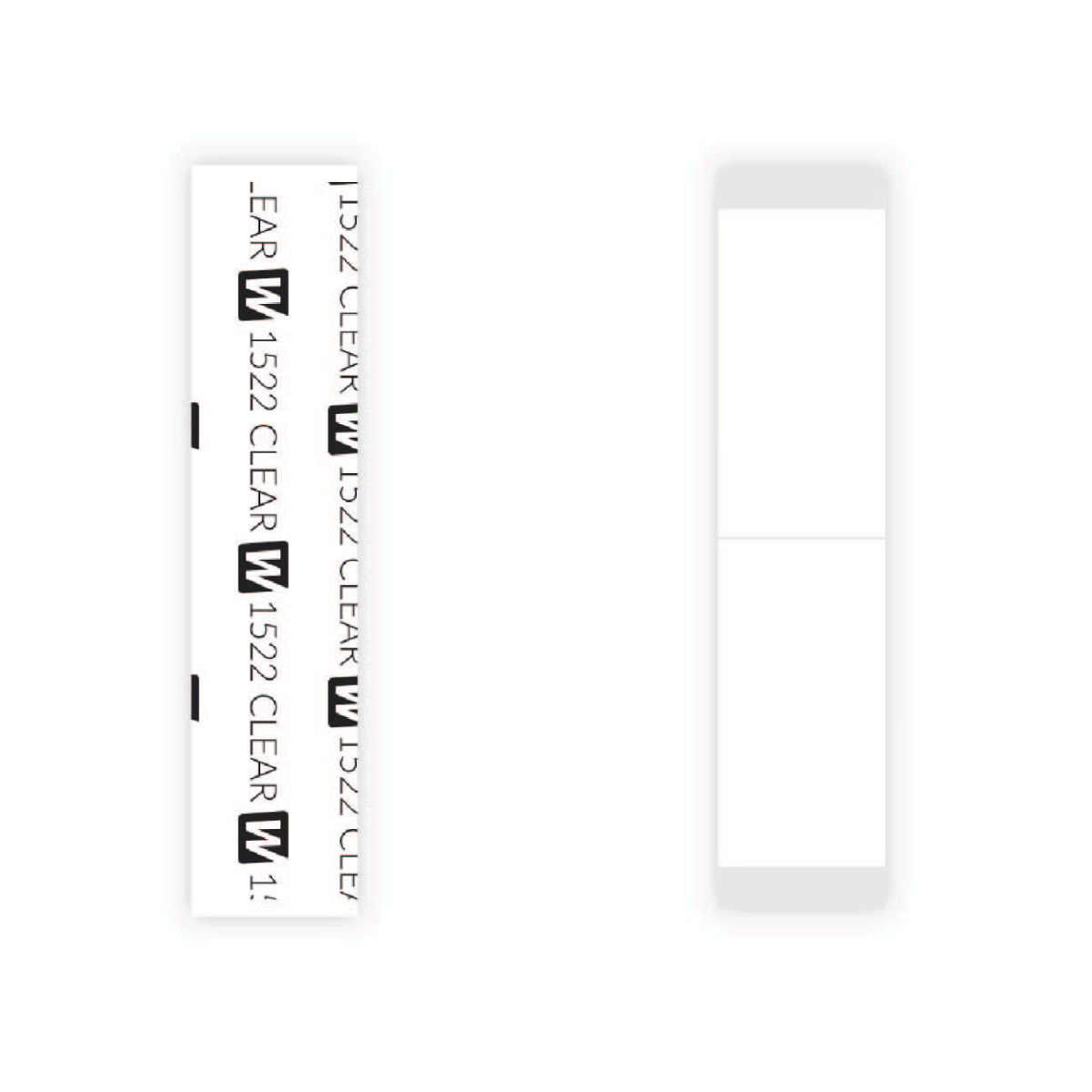 1522 CLEAR - 3/4x3 STRIPS, 36PC/BAG 1522 CLEAR - 3/4x3 STRIPS, 36PC/BAG